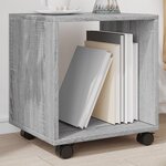 vidaXL Armoire roulante sonoma gris 37x33x42 5 cm bois d'ingénierie