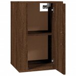 vidaXL Meuble TV mural Chêne marron 40x34 5x60 cm