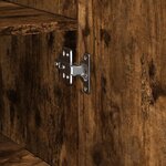 vidaXL Buffet haut chêne fumé 40x42 5x185 cm bois d'ingénierie