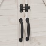 vidaXL Abri de jardin Blanc 106 x 56 x 113 5 cm Bois d'ingénierie