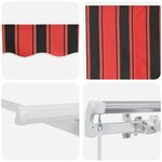 vidaXL Auvent Rétractable Orange 250 x 200 cm tissu