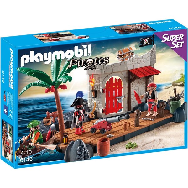 PLAYMOBIL 6146 - Pirates - SuperSet Îlot des pirates
