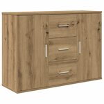 vidaXL Buffet chêne artisanal 90x29 5x65 cm bois d'ingénierie