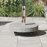 vidaXL Pied de parasol Réglable Gris 45 x 45 x 42.5 cm
