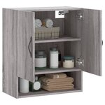 vidaXL Armoire murale sonoma gris 60x31x70 cm bois d'ingénierie