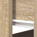 vidaXL Table console avec tiroirs chêne sonoma 85 5x38 5x74 5 cm