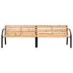 vidaXL Banc double de jardin 225 cm Bois de sapin massif