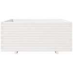 vidaXL Jardinière blanc 110x110x49 5 cm bois de pin massif