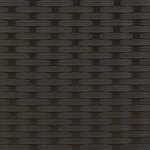 vidaXL Canapé de jardin 2 places avec tabourets noir résine tressée