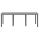 vidaXL Table de jardin pour repas Gris clair 200 x 100 x 73 cm
