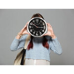 Q-connect horloge murale - Métallique - Diamètre 25 cm - Chrome