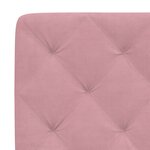 vidaXL Coussin de tête de lit rose 200 cm velours