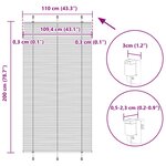 vidaXL Store plissé vert pétrole 110x200cm largeur du tissu 109 4cm