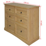 vidaXL Buffet Gamme Corona Pin mexicain 110x43x81 cm
