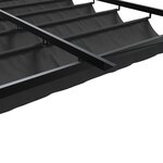 vidaXL Gazebo mural Anthracite 3 x 3 m Acier