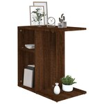 vidaXL Table d'appoint Chêne marron 50x30x50 cm Bois d'ingénierie