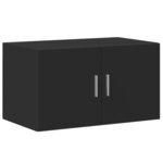 vidaXL Armoire de rangement noir 70x42 5x225 cm bois d'ingénierie