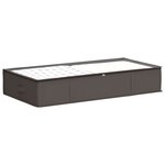 vidaXL Boîte de rangement avec fenêtre transparente 2 pc Tissu intissé