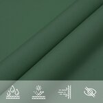 vidaXL Voile parasol tissu oxford triangulaire 3x4x4 m vert foncé