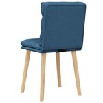 vidaXL Chaises à manger lot de 2 bleu tissu