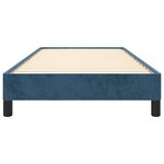 vidaXL Cadre de lit sans matelas bleu foncé 90x200 cm velours