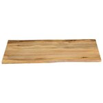 vidaXL Dessus de table 90x80x3 8 cm bord vivant bois massif manguier
