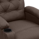 vidaXL Fauteuil Marron Tissu