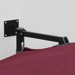 vidaXL Parasol de jardin Rouge et Noir 248 x 248 x 148 cm