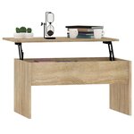 vidaXL Table basse chêne sonoma 80x50 5x41 5 cm bois d'ingénierie