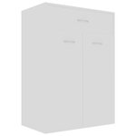 vidaXL Armoire à chaussures Blanc 60x35x84 cm Bois d'ingénierie