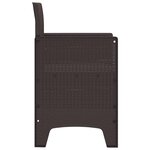 vidaXL Chaise de jardin 2 Pièces Marron 53 x 49 x 85 cm PP