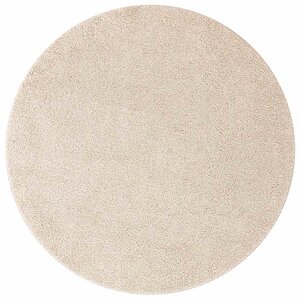 vidaXL Tapis Shaggy Anti-dérapant Crème 160 x 160 cm PP