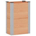 vidaXL Jardinière surélevée Marron 50 x 30 x 72 cm WPC et Aluminium