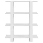vidaXL Bibliothèque/Séparateur de pièce Blanc 100x30x123 5 cm