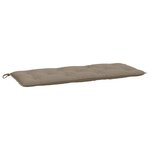 vidaXL Coussins de banc de jardin 2 Pièces taupe 120x50x7 cm tissu Oxford