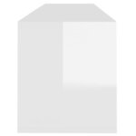 vidaXL Meuble TV blanc brillant 120x30x40 5 cm bois d'ingénierie