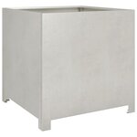 vidaXL Jardinière 50x50x50 cm acier inoxydable