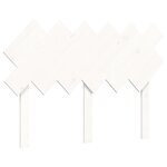 vidaXL Lit pour personne âgée sans matelas blanc bois massif