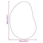 vidaXL Tapis Beige 140 x 200 cm Polyester