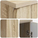 vidaXL Bureau Chêne Sonoma 142 5 x 50 x 75 cm Bois d'ingénierie