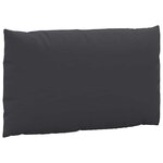 vidaXL Coussins de palette lot de 2 noir tissu oxford