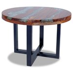 vidaXL Table basse Teck Résine 60 cm