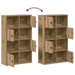 vidaXL Bibliothèque chêne artisanal 60x24x101 5 cm bois d'ingénierie