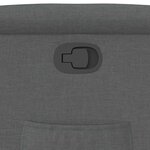 vidaXL Fauteuil inclinable Gris foncé Tissu