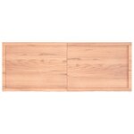 vidaXL Dessus de table marron clair bois chêne massif traité