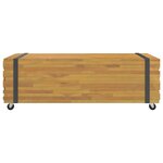 vidaXL Table basse 110x45x35 cm bois massif de teck