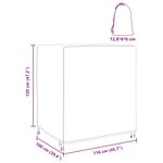 vidaXL Housse pour meubles Uni Noir 116 x 100 x 120 cm 600D