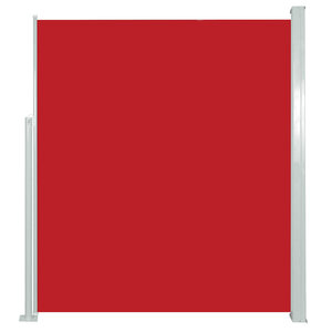 vidaXL Auvent latéral rétractable de patio 100x500 cm Rouge