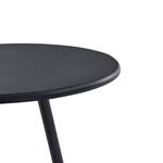 vidaXL Ensemble de bar 3 Pièces Tissu Noir