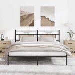 vidaXL Cadre de lit sans matelas chêne sonoma 160x200 cm